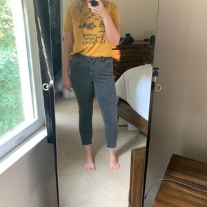 Jolt Women’s 728 Cheetah Print Jeans Charcoal Grey